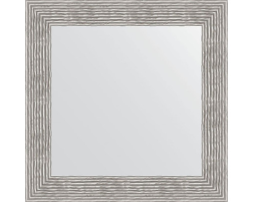 Купить Зеркало Evoform Definite 70х70 BY 3153 в багетной раме - Волна хром 90 мм в магазине сантехники Santeh-Crystal.ru