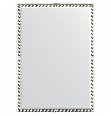 Зеркало Evoform Definite 68х48 BY 0622 в багетной раме - Витое серебро 28 мм