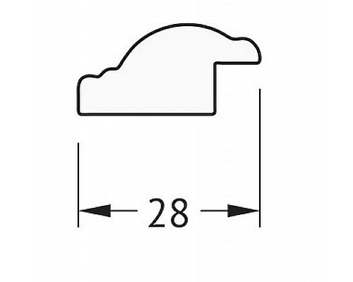 Приобрести Зеркало Evoform Definite 68х48 BY 0623 в багетной раме - Витое золото 28 мм в магазине сантехники Santeh-Crystal.ru