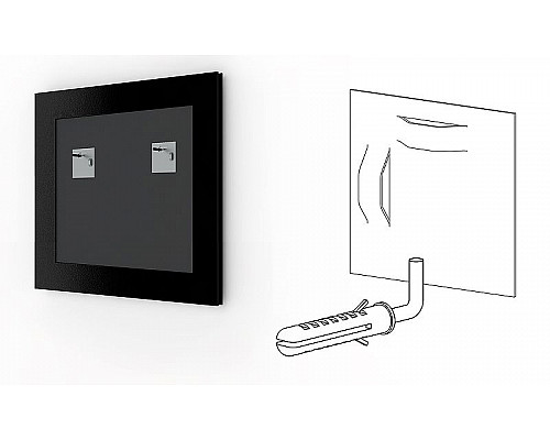 Заказать Зеркало Evoform Definite 68х68 BY 0655 в багетной раме - Махагон 22 мм в магазине сантехники Santeh-Crystal.ru
