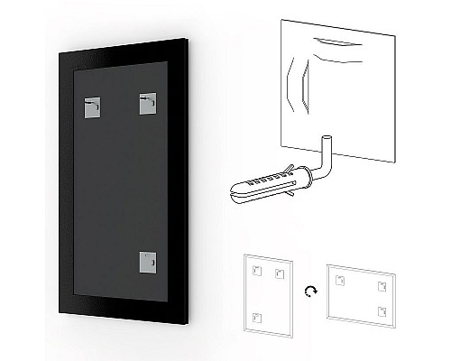 Купить Зеркало Evoform Definite 154х74 BY 1118 в багетной раме - Золотой акведук 61 мм в магазине сантехники Santeh-Crystal.ru