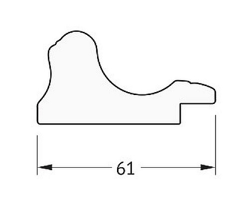 Купить Зеркало Evoform Definite 154х74 BY 1118 в багетной раме - Золотой акведук 61 мм в магазине сантехники Santeh-Crystal.ru