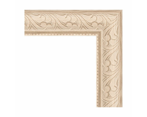 Купить Зеркало Evoform Definite 64х64 BY 0781 в багетной раме - Беленый дуб 57 мм в магазине сантехники Santeh-Crystal.ru