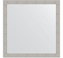 Зеркало Evoform Definite 71х71 BY 3230 в багетной раме - Волна алюминий 46 мм