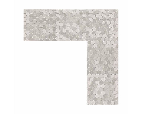 Купить Зеркало Evoform Definite 156х76 BY 3339 в багетной раме - Соты алюминий 70 мм в магазине сантехники Santeh-Crystal.ru