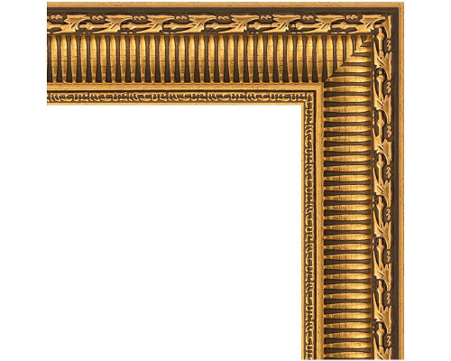 Купить Зеркало Evoform Definite 74х54 BY 0798 в багетной раме - Золотой акведук 61 мм в магазине сантехники Santeh-Crystal.ru