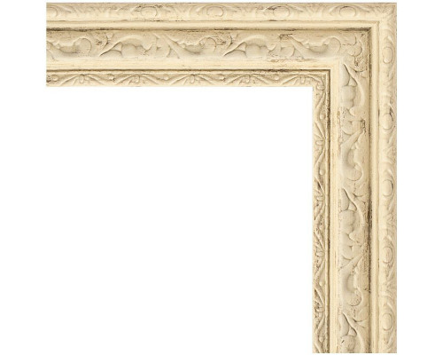 Купить Зеркало Evoform Definite 73х73 BY 1025 в багетной раме - Слоновая кость 51 мм в магазине сантехники Santeh-Crystal.ru