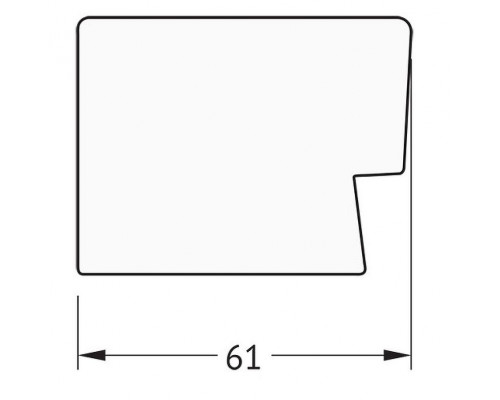 Приобрести Зеркало Evoform Definite 74х54 BY 3044 в багетной раме - Алюминий 61 мм в магазине сантехники Santeh-Crystal.ru