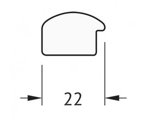 Заказать Зеркало Evoform Definite 98х48 BY 0687 в багетной раме - Сосна 22 мм в магазине сантехники Santeh-Crystal.ru