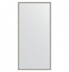 Зеркало Evoform Definite 98х48 BY 0691 в багетной раме - Витое серебро 28 мм