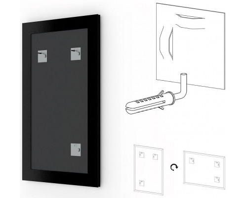 Купить Зеркало Evoform Definite 77х57 BY 0643 в багетной раме - Золотой бамбук 24 мм в магазине сантехники Santeh-Crystal.ru