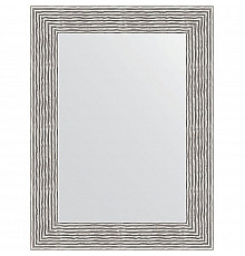 Зеркало Evoform Definite 80х60 BY 3057 в багетной раме - Волна хром 90 мм