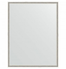 Зеркало Evoform Definite 88х68 BY 0674 в багетной раме - Витое серебро 28 мм