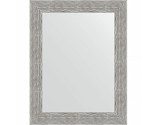 Купить Зеркало Evoform Definite 90х70 BY 3185 в багетной раме - Волна хром 90 мм в магазине сантехники Santeh-Crystal.ru