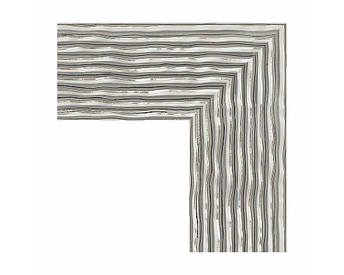 Купить Зеркало Evoform Definite 90х70 BY 3185 в багетной раме - Волна хром 90 мм в магазине сантехники Santeh-Crystal.ru