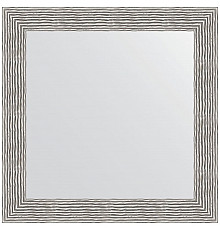 Зеркало Evoform Definite 80х80 BY 3249 в багетной раме - Волна хром 90 мм