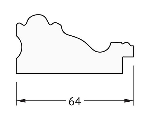 Заказать Зеркало Evoform Definite 75х55 BY 3045 в багетной раме - Версаль кракелюр 64 мм в магазине сантехники Santeh-Crystal.ru