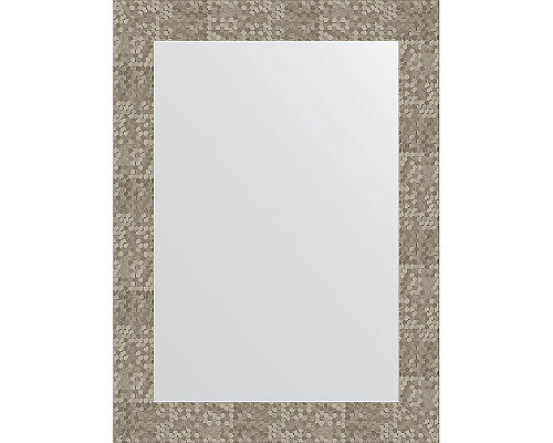 Купить Зеркало Evoform Definite 76х56 BY 3052 в багетной раме - Соты титан 70 мм в магазине сантехники Santeh-Crystal.ru