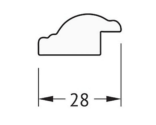 Купить Зеркало Evoform Definite 68х48 BY 0624 в багетной раме - Витой махагон 28 мм в магазине сантехники Santeh-Crystal.ru