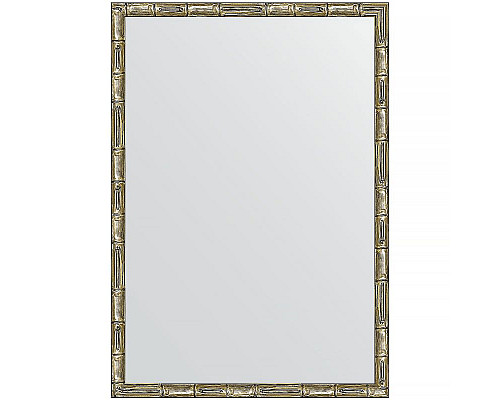 Купить Зеркало Evoform Definite 67х47 BY 0625 в багетной раме - Серебряный бамбук 24 мм в магазине сантехники Santeh-Crystal.ru