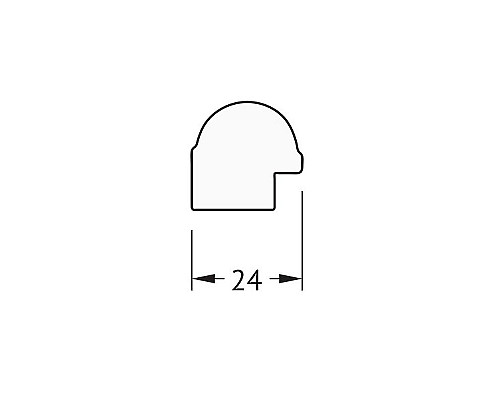 Купить Зеркало Evoform Definite 67х47 BY 0625 в багетной раме - Серебряный бамбук 24 мм в магазине сантехники Santeh-Crystal.ru
