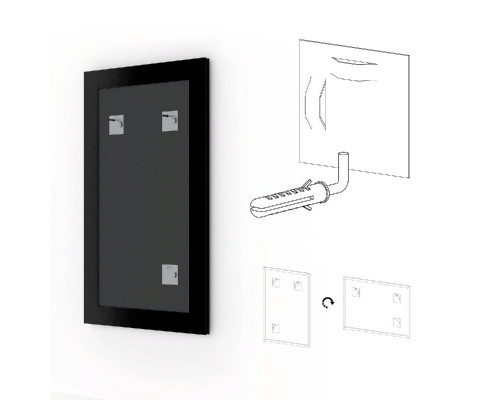 Приобрести Зеркало Evoform Definite 128х68 Витая латунь в магазине сантехники Santeh-Crystal.ru