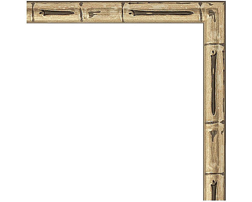 Заказать Зеркало Evoform Definite 107х57 BY 0728 в багетной раме - Серебряный бамбук 24 мм в магазине сантехники Santeh-Crystal.ru