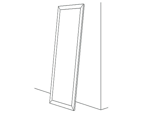 Приобрести Зеркало Evoform Definite Floor 197х78 BY 6002 в багетной раме - Серебряный дождь 70 мм в магазине сантехники Santeh-Crystal.ru