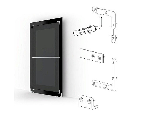 Заказать Зеркало Evoform Definite Floor 196х106 Алюминий в магазине сантехники Santeh-Crystal.ru