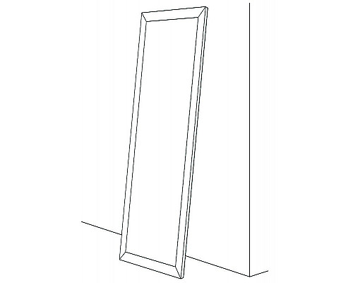 Купить Зеркало Evoform Definite Floor 201х111 BY 6019 в багетной раме - Золотые дюны 90 мм в магазине сантехники Santeh-Crystal.ru