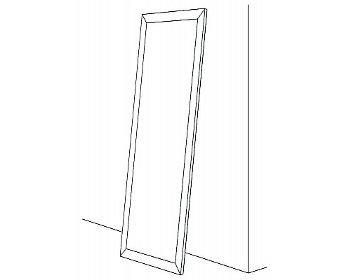 Купить Зеркало Evoform Definite Floor 197х108 BY 6014 в багетной раме - Серебряный дождь 70 мм в магазине сантехники Santeh-Crystal.ru