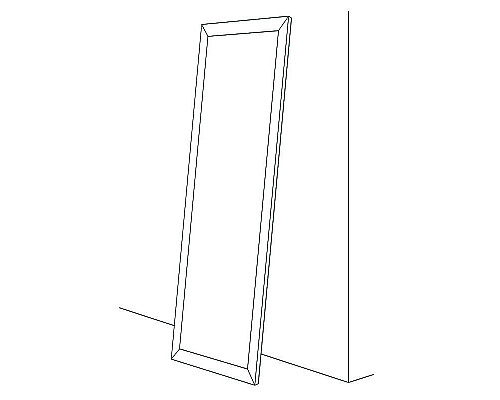 Купить Зеркало Evoform Definite Floor 197х78 BY 6003 в багетной раме - Мозаика античная медь 70 мм в магазине сантехники Santeh-Crystal.ru