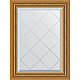 Заказать Зеркало Evoform Exclusive-G 71х53 BY 4002 с гравировкой в багетной раме - Состаренное золото с плетением 70 мм в магазине сантехники Santeh-Crystal.ru