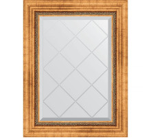 Зеркало Evoform Exclusive-G 74х56 BY 4017 с гравировкой в багетной раме - Римское золото 88 мм