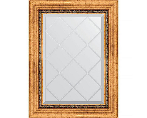 Купить Зеркало Evoform Exclusive-G 74х56 BY 4017 с гравировкой в багетной раме - Римское золото 88 мм в магазине сантехники Santeh-Crystal.ru