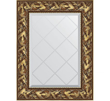 Зеркало Evoform Exclusive-G 76х59 BY 4027 с гравировкой в багетной раме - Византия золото 99 мм