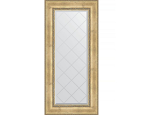 Заказать Зеркало Evoform Exclusive-G 132х62 BY 4084 с гравировкой в багетной раме - Состаренное серебро с орнаментом 120 мм в магазине сантехники Santeh-Crystal.ru