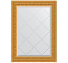 Зеркало Evoform Exclusive-G 87х65 BY 4095 с гравировкой в багетной раме - Сусальное золото 80 мм