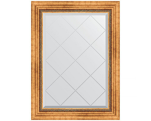 Заказать Зеркало Evoform Exclusive-G 89х66 BY 4103 с гравировкой в багетной раме - Римское золото 88 мм в магазине сантехники Santeh-Crystal.ru