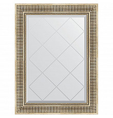 Зеркало Evoform Exclusive-G 90х67 BY 4110 с гравировкой в багетной раме - Серебряный акведук 93 мм