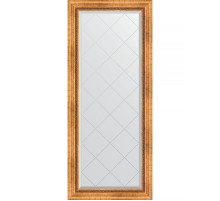 Зеркало Evoform Exclusive-G 156х66 BY 4146 с гравировкой в багетной раме - Римское золото 88 мм