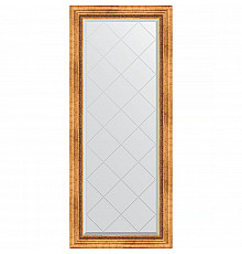 Зеркало Evoform Exclusive-G 156х66 BY 4146 с гравировкой в багетной раме - Римское золото 88 мм