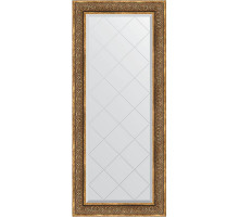 Зеркало Evoform Exclusive-G 159х69 BY 4163 с гравировкой в багетной раме - Вензель бронзовый 101 мм