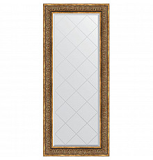 Зеркало Evoform Exclusive-G 159х69 BY 4163 с гравировкой в багетной раме - Вензель бронзовый 101 мм