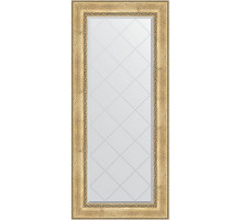 Зеркало Evoform Exclusive-G 162х72 BY 4170 с гравировкой в багетной раме - Состаренное серебро с орнаментом 120 мм