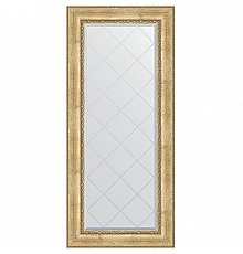 Зеркало Evoform Exclusive-G 162х72 BY 4170 с гравировкой в багетной раме - Состаренное серебро с орнаментом 120 мм