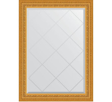 Зеркало Evoform Exclusive-G 102х75 BY 4181 с гравировкой в багетной раме - Сусальное золото 80 мм