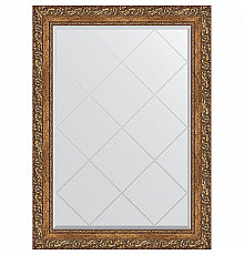 Зеркало Evoform Exclusive-G 102х75 BY 4185 с гравировкой в багетной раме - Виньетка бронзовая 85 мм