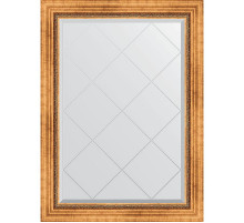 Зеркало Evoform Exclusive-G 104х76 BY 4189 с гравировкой в багетной раме - Римское золото 88 мм