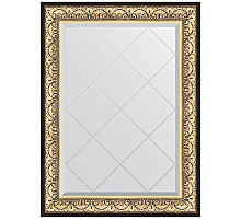 Зеркало Evoform Exclusive-G 107х80 BY 4208 с гравировкой в багетной раме - Барокко золото 106 мм